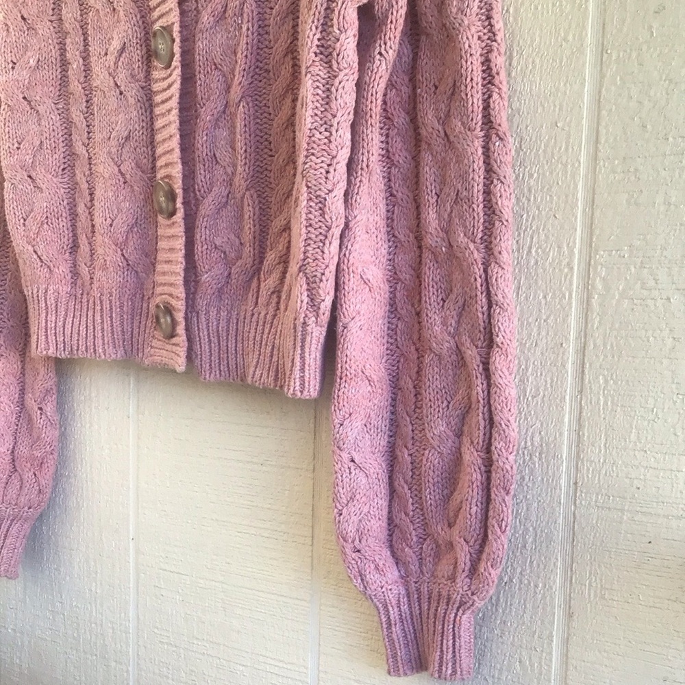 Reformation Annie cable knit cardigan sweater - Picture 13 of 16